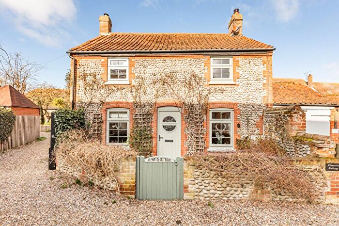 2 Bedroom Semi-Detached House For Sale In Double-Fronted Brick-and-Flint Cottage In Weybourne, NR25