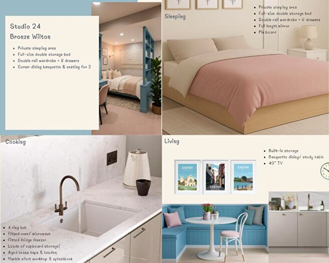 1 Bedroom Apartment To Rent In Bronze Wilton- Studio |Verney St, EX1