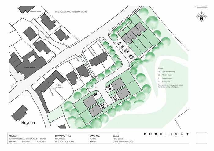 Plot For Sale In Chapmans Field, Pendoggett, Bodmin, Cornwall, PL30