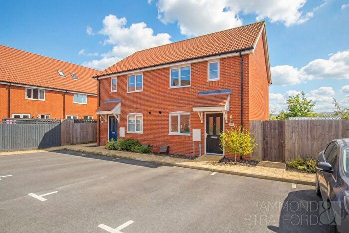2 Bedroom Semi Detached House For Sale In Tortoiseshell Drive, Attleborough, NR17