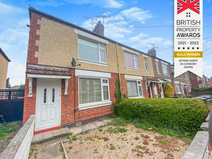 2 Bedroom End Of Terrace House To Rent In Grant Road, Stoke, Coventry, CV3