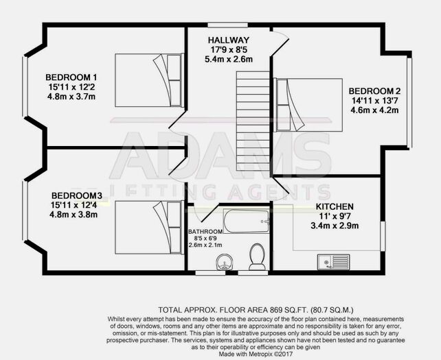 3 Bedroom Flat To Rent In Richmond Wood Road, Charminster, Bournemouth, BH8
