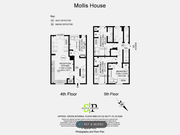 4 Bedroom Flat To Rent In Mollis House, London, E3