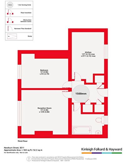 1 Bedroom Flat To Rent In Newburn Street Kennington, SE11