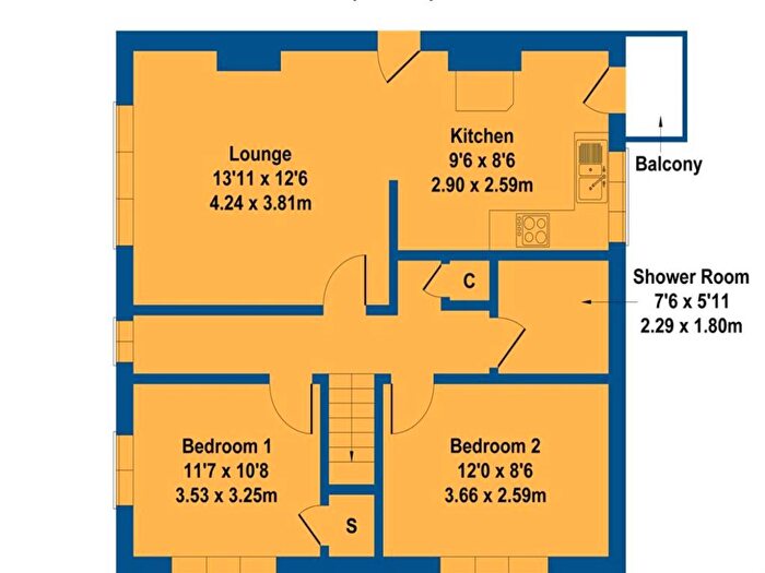 2 Bedroom Flat To Rent In Castle Road, Rhoose, Vale Of Glamorgan, CF62