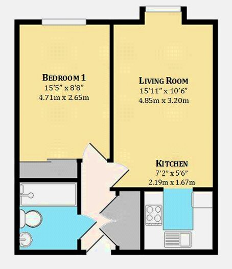 1 Bedroom Flat To Rent In Gosport Lane, Lyndhurst, Hampshire, SO43