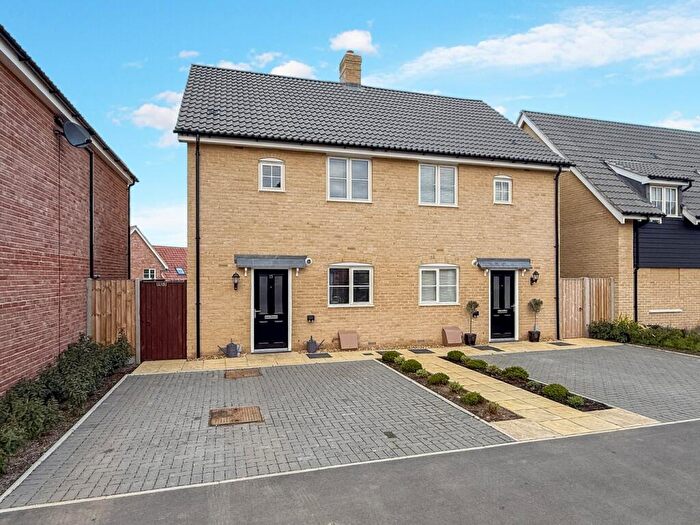 2 Bedroom Semi-Detached House For Sale In Observers Road, Wickham Market, Woodbridge, IP13