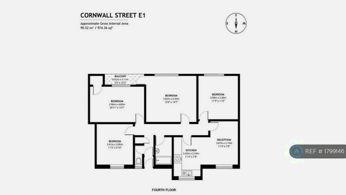 4 Bedroom Flat To Rent In Maddocks House, London, E1