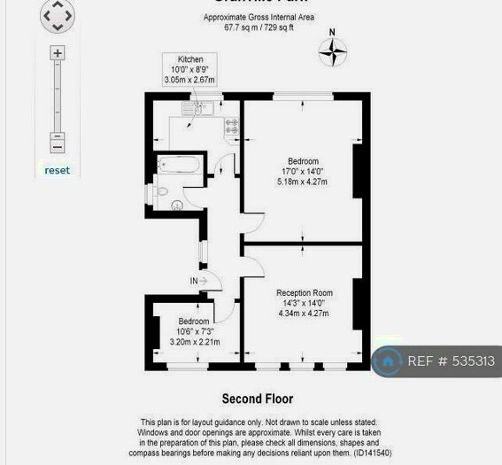 2 Bedroom Flat To Rent In Top Floor, London, SE13