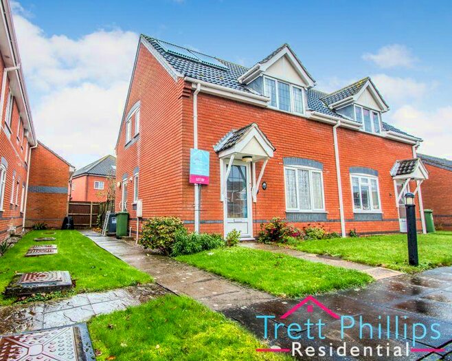 2 Bedroom Semi-Detached House To Rent In Dunkerley Court, Norwich, NR12