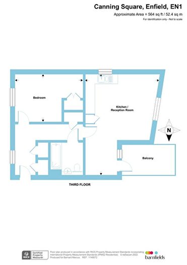 1 Bedroom Flat To Rent In Canning Square, Enfield, EN1