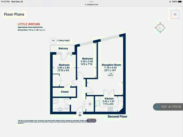 2 Bedroom Flat To Rent In Little Britain, London, EC1A