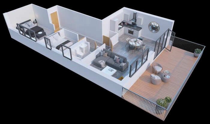 2 Bedroom Flat To Rent In Stockwood Gardens, Gorse Road, Luton, Bedfordshire, LU1