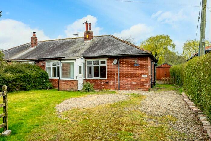 2 Bedroom Semi-Detached Bungalow For Sale In Church Lane, Moor Monkton, York, YO26