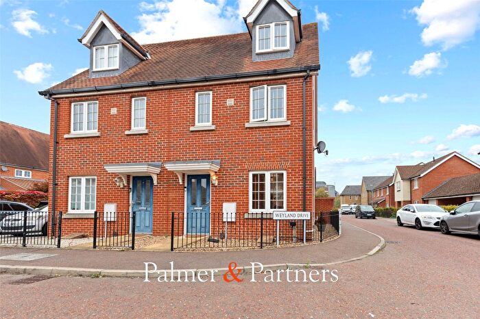 3 Bedroom Semi-Detached House For Sale In Weyland Drive, Stanway, Colchester, Essex, CO3