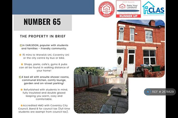 4 Bedroom Terraced House To Rent In Sir Thomas Whites Road, Coventry, CV5