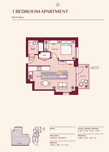 1 Bedroom Flat For Sale In Horn Lane, North Acton, London England, W3