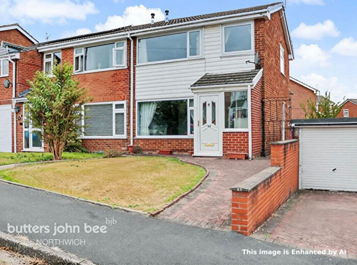 3 Bedroom Semi Detached House For Sale In Ashwood Crescent, Northwich, CW8