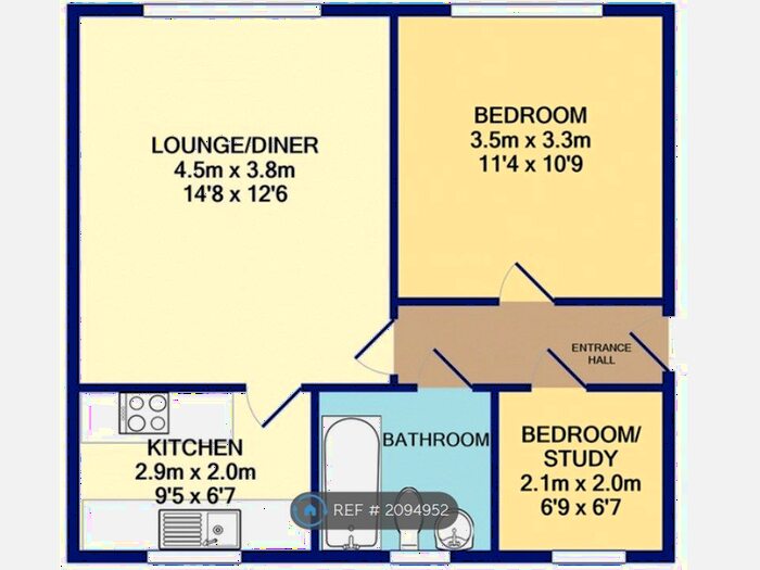 2 Bedroom Maisonette To Rent In Mursley Court, Milton Keynes, MK11