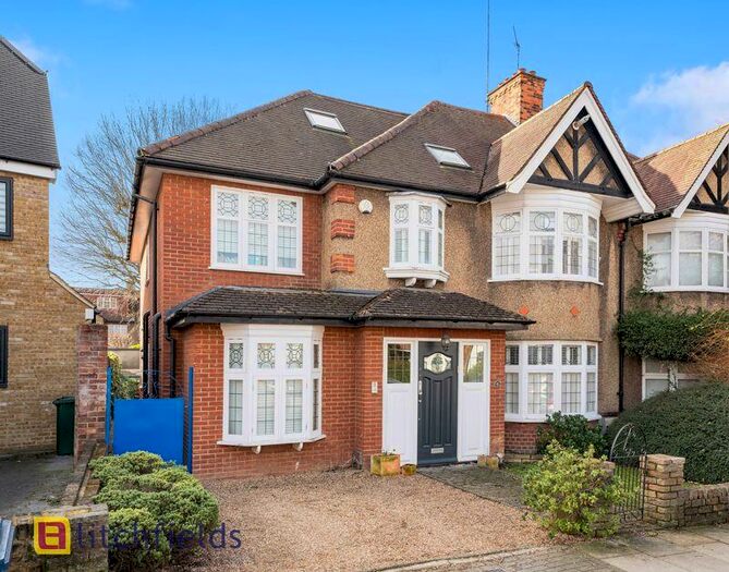 6 Bedroom Semi-Detached House To Rent In Cyprus Avenue, Finchley, N3