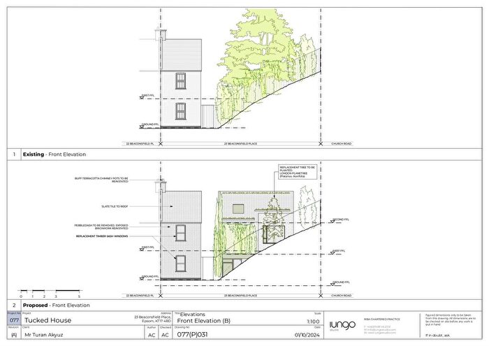 2 Bedroom End Of Terrace House For Sale In Beaconsfield Place, Epsom, KT17