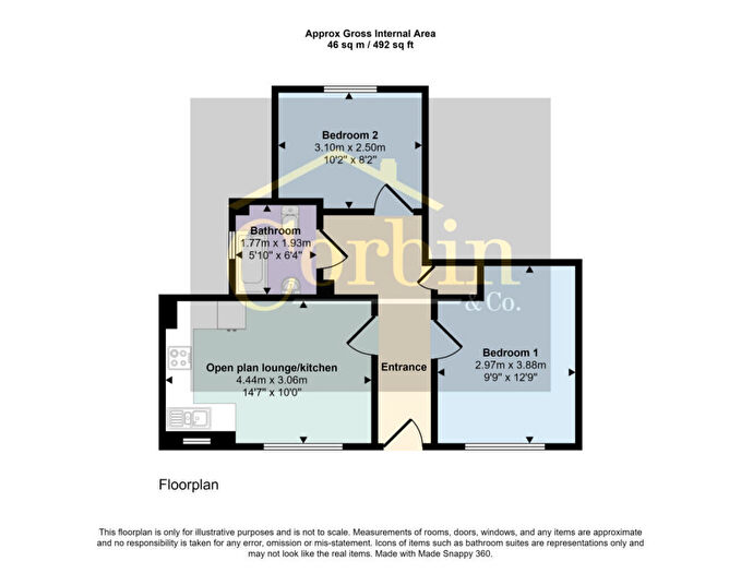 2 Bedroom Flat To Rent In Jewell Road, Bournemouth, BH8