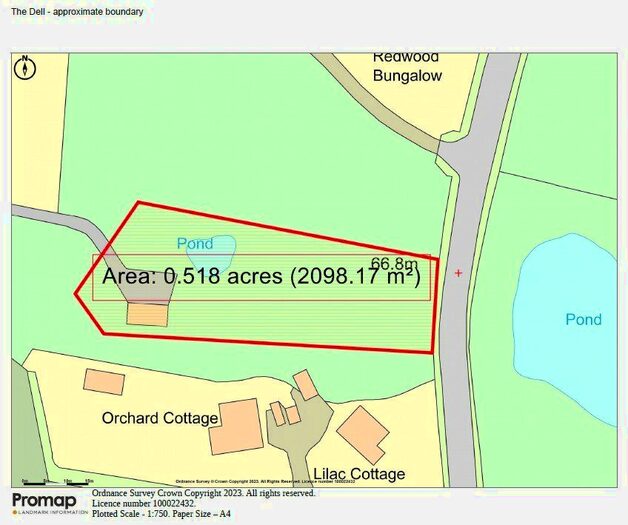 3 Bedroom Land For Sale In Penshurst Road, Penshurst, Tonbridge, Kent, TN11