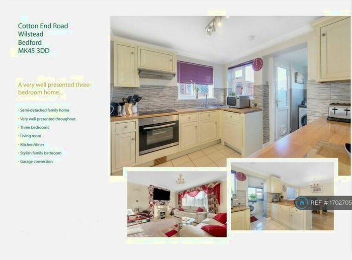 3 Bedroom Semi-Detached House To Rent In Cotton End Road, Wilstead, Bedford, MK45