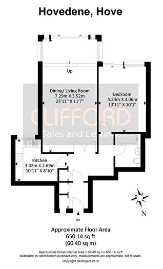 1 Bedroom Flat To Rent In Cromwell Road, Hove, East Sussex, BN3