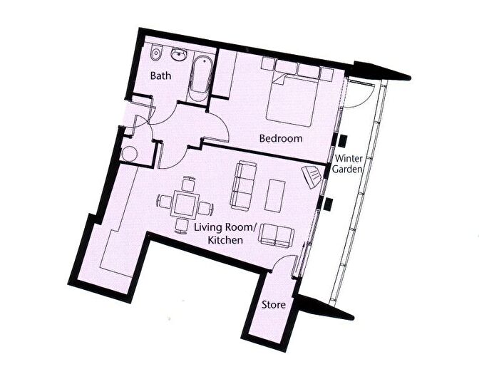 1 Bedroom Flat To Rent In Bridges Court, London, SW11