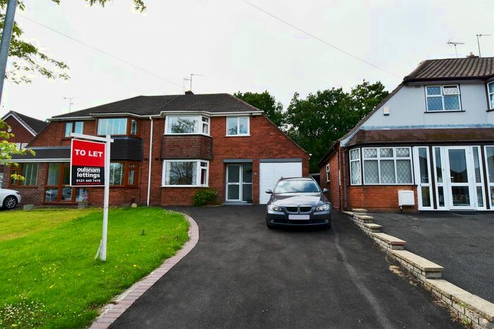 3 Bedroom Semi-Detached House To Rent In Romsley Close, Rednal, Birmingham, Worcestershire B45