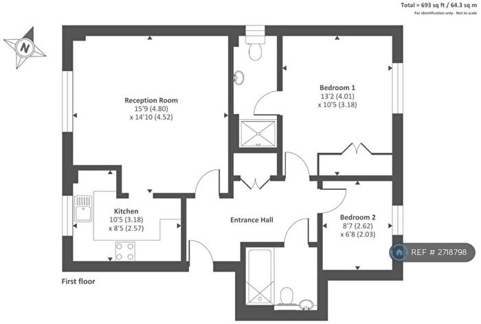 2 Bedroom Flat To Rent In Two Rivers Way, Newbury, RG14