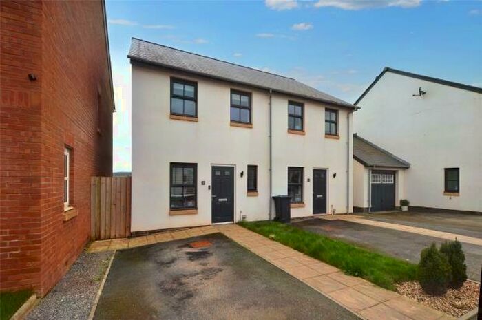 2 Bedroom Semi-Detached House For Sale In Tarka Way, Crediton, Devon, EX17