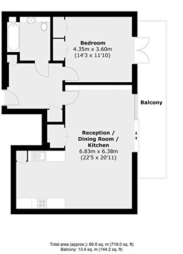 1 Bedroom Flat To Rent In Georgiana Street, London, NW1