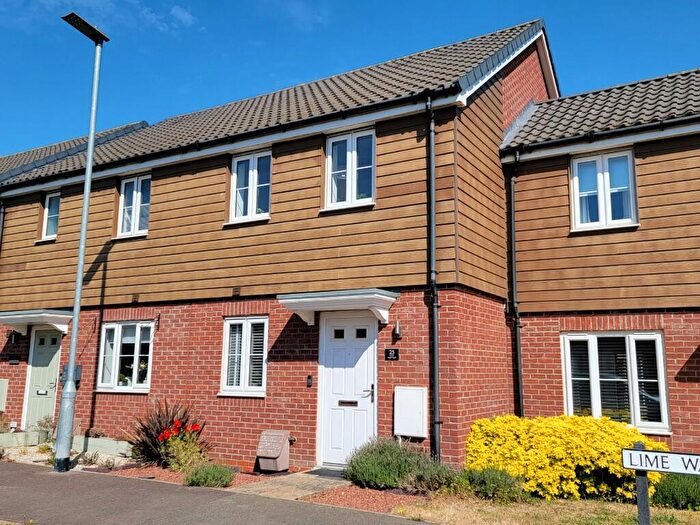 2 Bedroom Terraced House For Sale In Lime Way, Great Blakenham, Ipswich, Suffolk, IP6