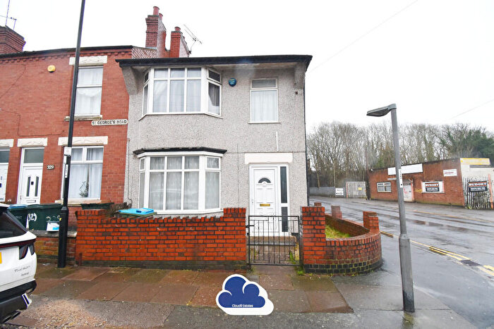 3 Bedroom End Of Terrace House To Rent In St. Georges Road, Gosford Green, Coventry, CV1