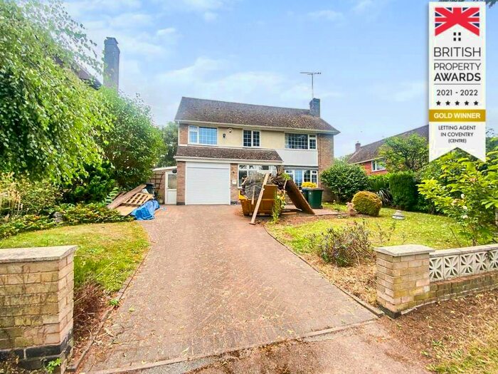 4 Bedroom Detached House To Rent In Green Lane, Finham, Coventry, CV3