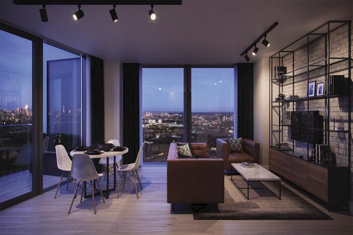 2 Bedroom Flat To Rent In Icon Tower, One West Point, Portal Way, W3