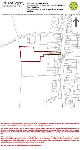 Land For Sale In To The Rear Of & Newlands Road, Riddings, DE55