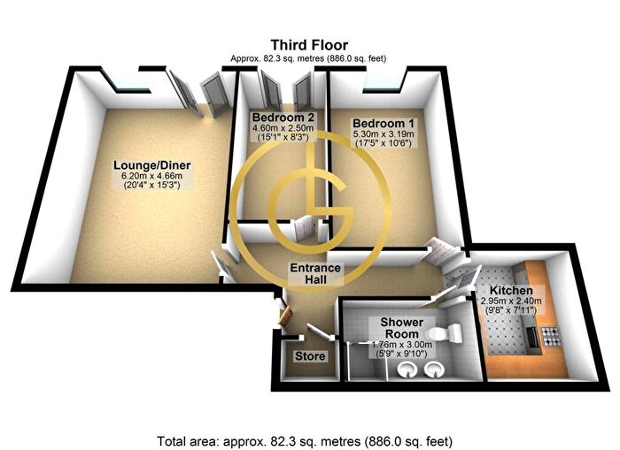 2 Bedroom Flat To Rent In Lexington Place, Plumptre Street, Nottingham, NG1