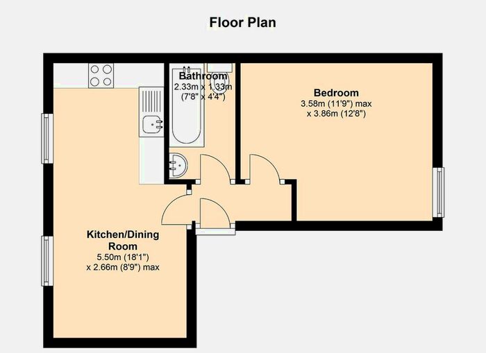 1 Bedroom Flat To Rent In West Street, Bedminster, Bristol, BS3
