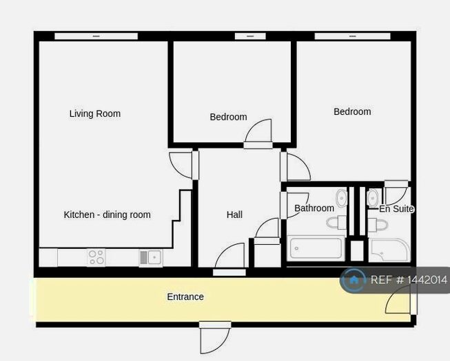 2 Bedroom Flat To Rent In Denning Mews, London, SW12