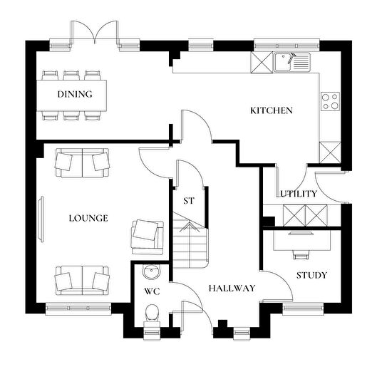 4 Bedroom Detached House For Sale In Caeau Gwynfryn, Llanarth, SA47