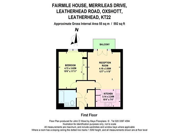 1 Bedroom Flat To Rent In Merrileas Drive, Oxshott, Leatherhead, KT22