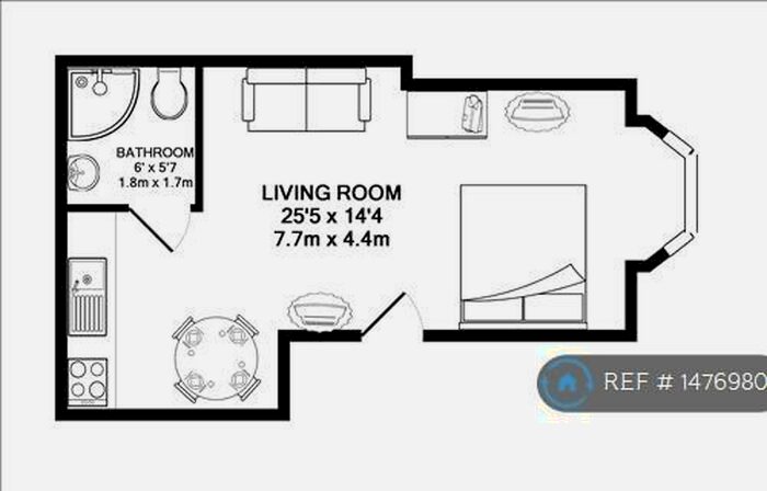 Studio To Rent In Beatrice Street, Swindon, SN2