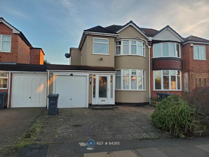 3 Bedroom Semi-Detached House To Rent In Cranes Park Road, Birmingham, B26