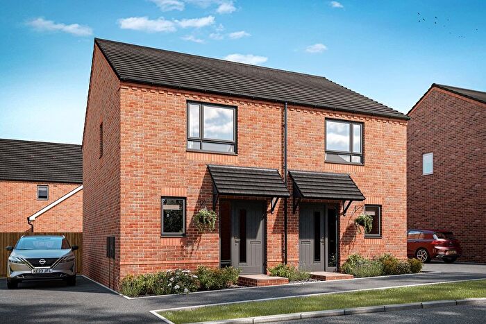 2 Bedroom Semi-Detached House For Sale In "The Beaford - Plot " At Gresley Meadow, Rockcliffe Close, Church Gresley, Swadlincote, DE11