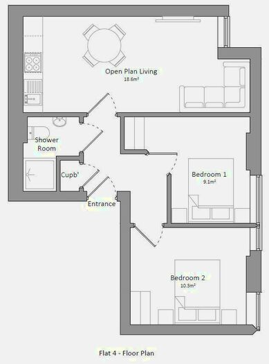 2 Bedroom Flat To Rent In Flat, The Printworks, Lake Street, Nottingham, NG7