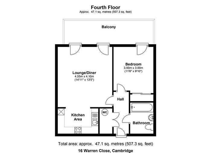 1 Bedroom Flat To Rent In Warren Close, CB2