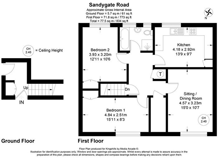 2 Bedroom Flat For Sale In Sandygate Road, Marlow, Buckinghamshire, SL7
